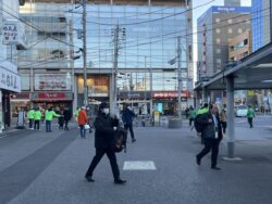 ２月６日一般社団法人千葉南法人会青年部会確定申告街頭PR活動風景