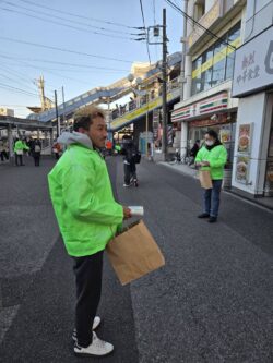 ２月６日一般社団法人千葉南法人会青年部会確定申告街頭PR活動風景