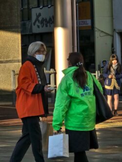２月７日一般社団法人千葉南法人会青年部会確定申告街頭PR活動風景