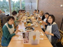 サッポロビール千葉ビール園での食事会風景