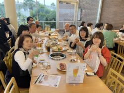 サッポロビール千葉ビール園での食事会風景