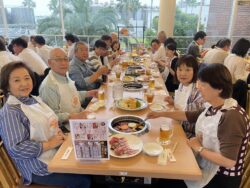 サッポロビール千葉ビール園での食事会風景