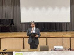 千葉市立あすみが丘小学校を代表して渡邉教頭挨拶