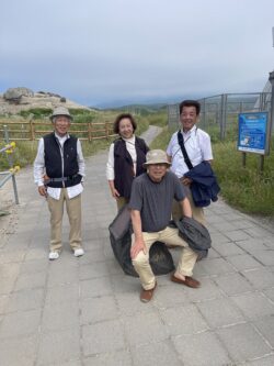 神威岬にて