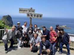 島武意海岸にて