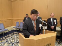 来賓紹介中の西村一般社団法人千葉南法人会総務委員