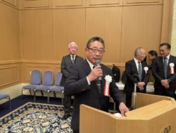 祝電披露中の木本一般社団法人千葉南法人会総務委員