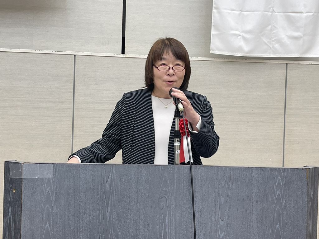 祝辞中の小川千葉県市原県税事務所長 祝辞中の小川千葉県市原県税事務所長