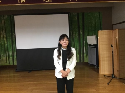 千葉南間税会髙澤女性部会長挨拶 千葉南間税会髙澤女性部会長挨拶