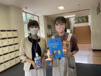 千葉市立越智小学校へ支援品贈呈 千葉市立越智小学校へ支援品贈呈