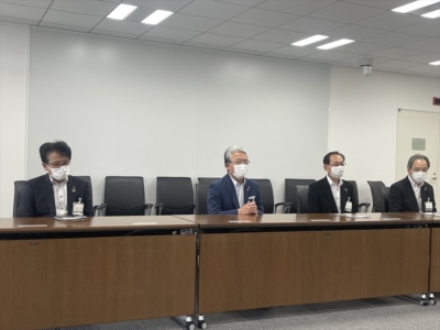 小出市原市長との懇談風景 小出市原市長との懇談風景