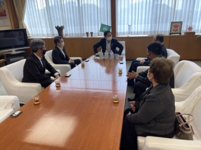 神谷千葉市長との懇談風景 神谷千葉市長との懇談風景