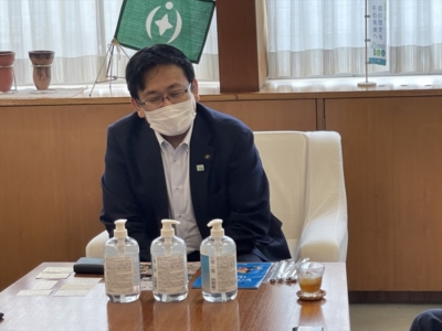 神谷千葉市長との懇談風景 神谷千葉市長との懇談風景