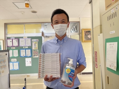 千葉市立生浜西小学校へ支援品贈呈 千葉市立生浜西小学校へ支援品贈呈