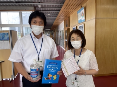 千葉市立おゆみ野南小学校へ支援品贈呈 千葉市立おゆみ野南小学校へ支援品贈呈