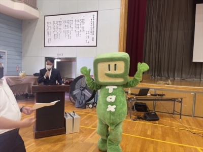 参加頂いた国税庁マスコットキャラクター「イータ君」 参加頂いた国税庁マスコットキャラクター「イータ君」