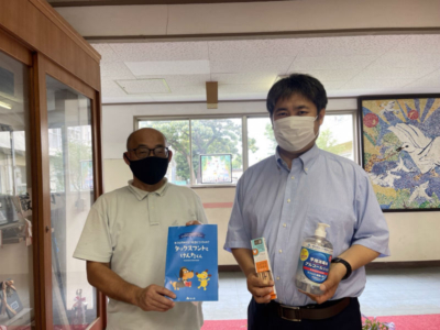 千葉市立大巌寺小学校へ支援品贈呈 千葉市立大巌寺小学校へ支援品贈呈