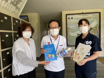 市原市立有秋南小学校へ支援品贈呈 市原市立有秋南小学校へ支援品贈呈