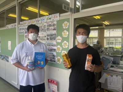 市原市立市西小学校へ支援品贈呈 市原市立市西小学校へ支援品贈呈