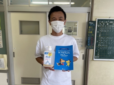 千葉市立生浜西小学校へ支援品贈呈 千葉市立生浜西小学校へ支援品贈呈