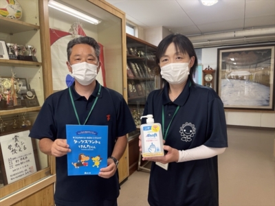 市原市立青葉台小学校へ支援品贈呈 市原市立青葉台小学校へ支援品贈呈