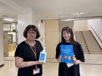 千葉市立生浜東小学校へ支援品贈呈 千葉市立生浜東小学校へ支援品贈呈