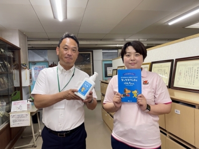 市原市立青葉台小学校へ支援品贈呈 市原市立青葉台小学校へ支援品贈呈