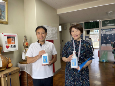 市原市立五所小学校へ支援品贈呈 市原市立五所小学校へ支援品贈呈