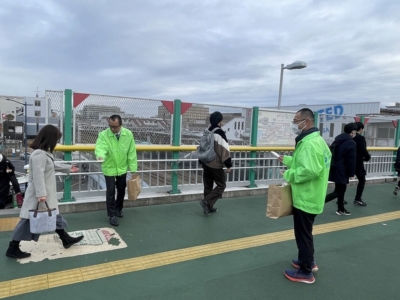 JR蘇我駅街頭にて確定申告PR活動 JR蘇我駅街頭にて確定申告PR活動