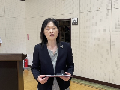 市原市立白金小学校を代表して鈴木校長挨拶 市原市立白金小学校を代表して鈴木校長挨拶