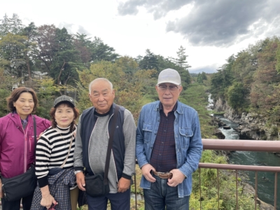 猊鼻渓にて 猊鼻渓にて