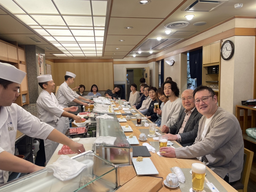 築地寿司清新館での昼食会 築地寿司清新館での昼食会