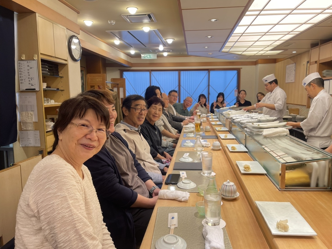築地寿司清新館での昼食会 築地寿司清新館での昼食会